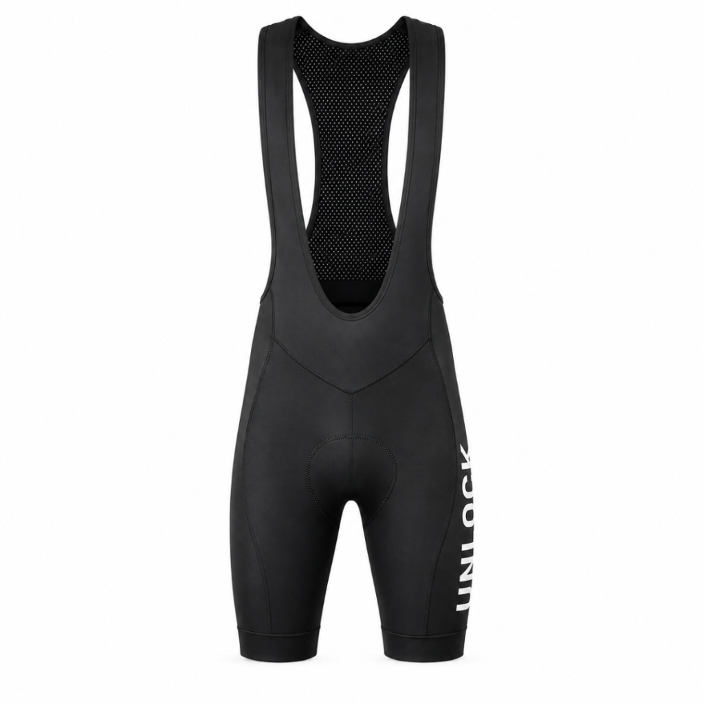 Cuissard Cycliste à Bretelles UNLOCK Signature – Noir Unisexe