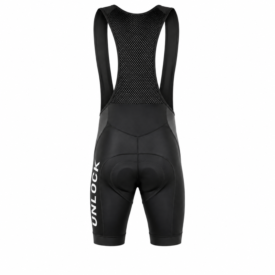 Cuissard Cycliste à Bretelles UNLOCK Signature – Noir Unisexe